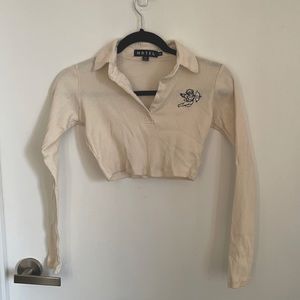 Long sleeve crop top